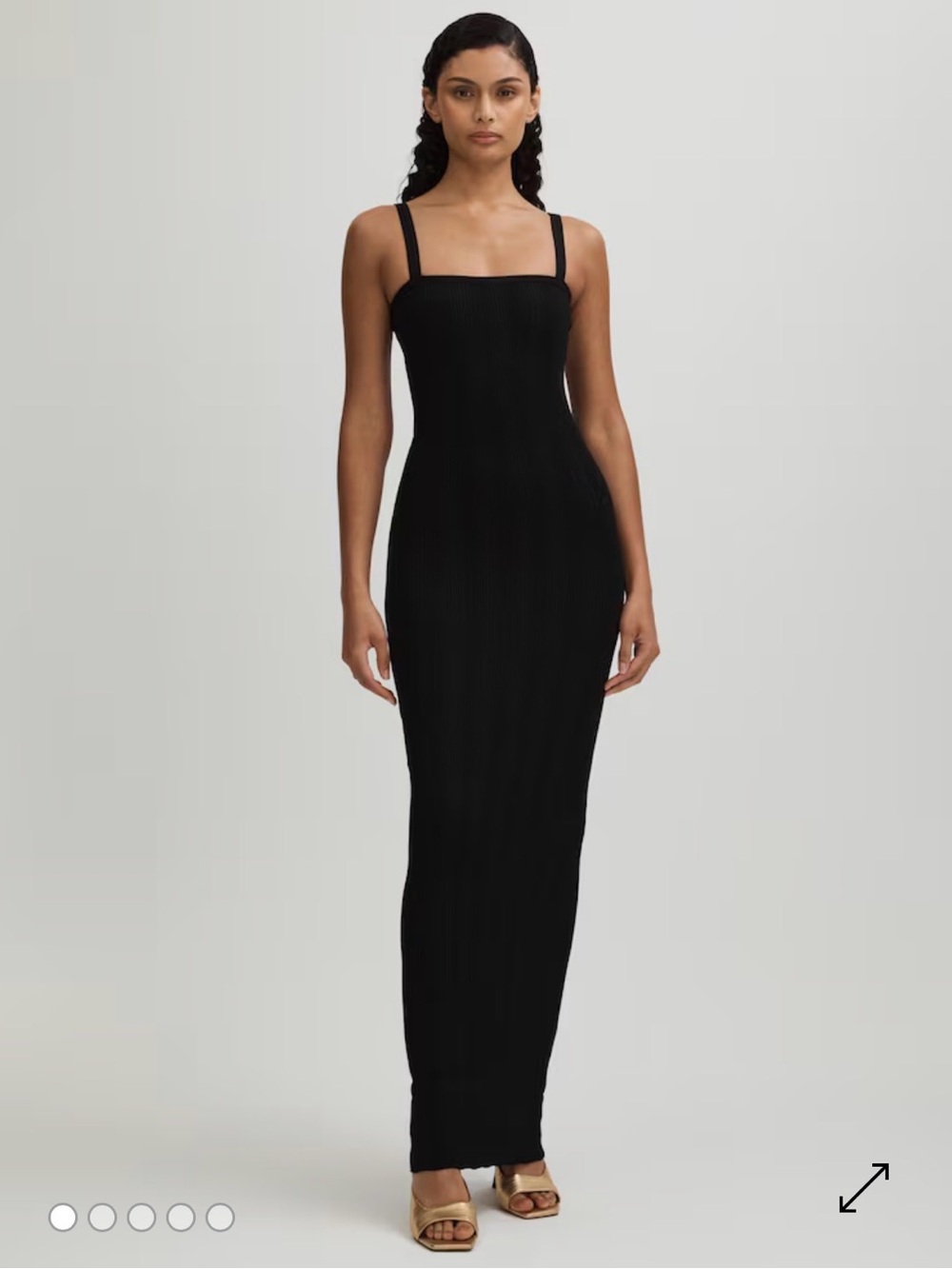 Good American Plisse Maxi Dress